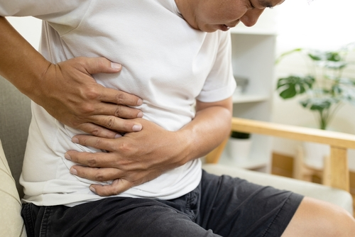 man with abdominal pain